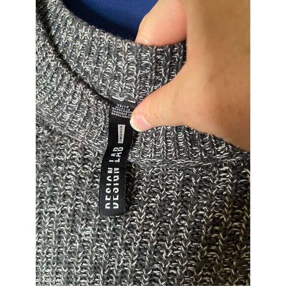 Design Lab Gray Marled Sweater XS - Picture 4 of 6